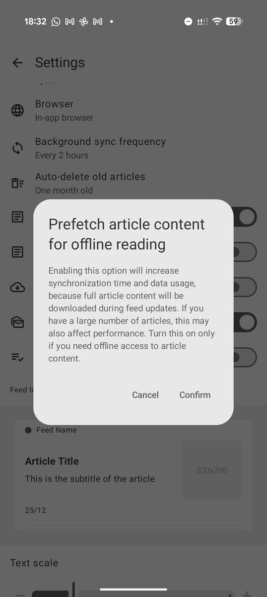 feedflowapp's tweet photo. 🚀 A new update is out!

* Unified reading engine (shared with ReaderFlow)
* Download articles on read or via prefetch (⚠️ power users)
* Navigate between articles in reader mode
* Better desktop reader

Bug fixes included ✨

👉 https://t.co/k1RaqnGnss https://t.co/444Kn5MY9X