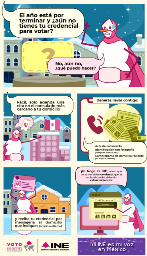 ConsulMexMIL's tweet image. ¡Te invitamos a tramitar tu credencial para votar desde el extranjero! 
 #VotoExtranjero #INEMéxico