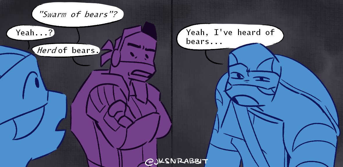 jksnrabbit's tweet photo. mind you theyre both wrong 
#rottmnt #riseofthetmnt https://t.co/NrNJFBUq7A