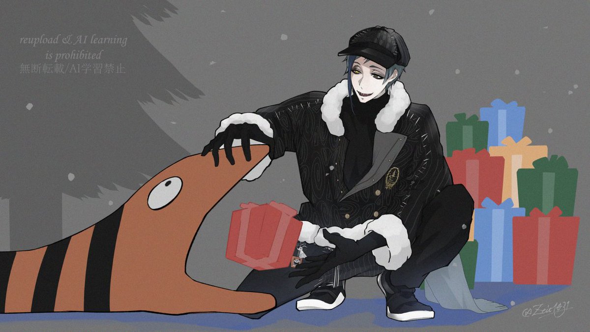 Zeit1031's tweet photo. クリスマスイブ🎄
プレゼントの準備中フロイド
#twstファンアート https://t.co/6iPb8tJIkW