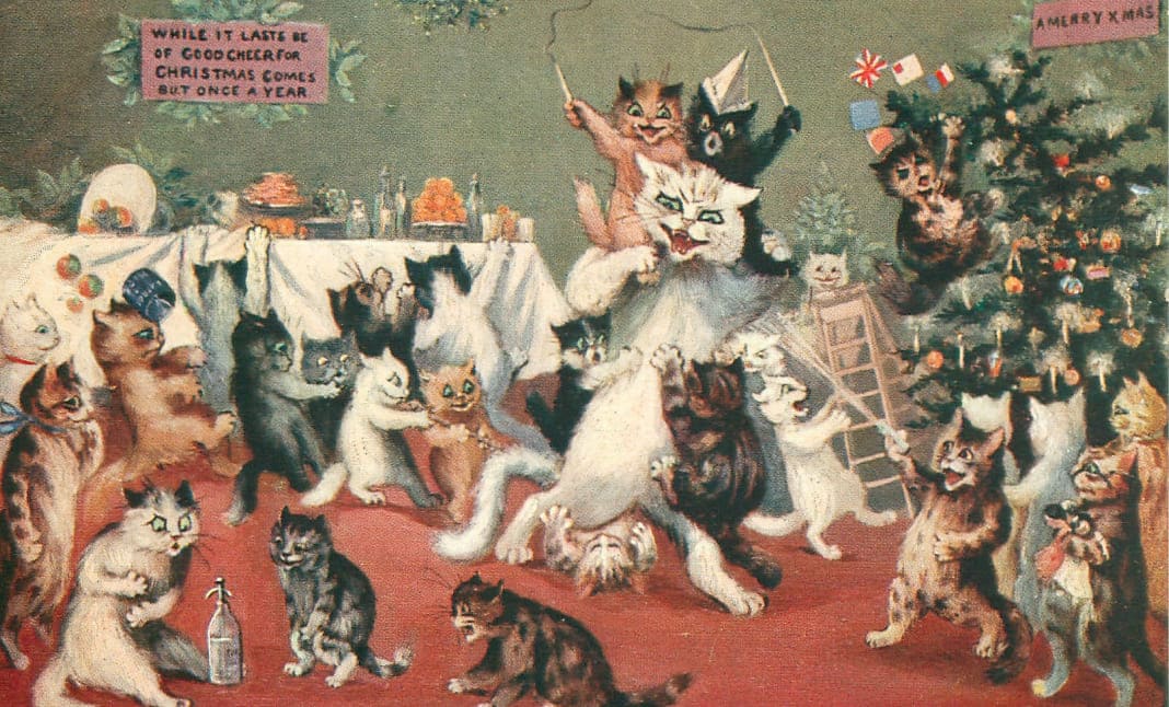 ルイス・ウェイン （Louis Wain、1860-1939） 『子猫たちのクリスマス