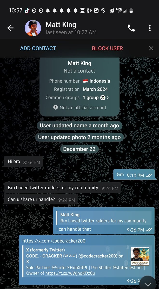 codecracker200's tweet image. Devs don’t DM randomly.
They DM when you bring value. This is what putting in real work looks like.

When you consistently add value,
devs reach out without being asked.

#BIGCODE