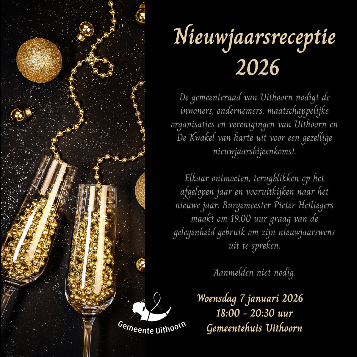 De gemeenteraad wenst u fijne feestdagen! 

Wij kijken er naar uit u te begroeten tijdens onze nieuwjaarsreceptie op 7 januari 2026.