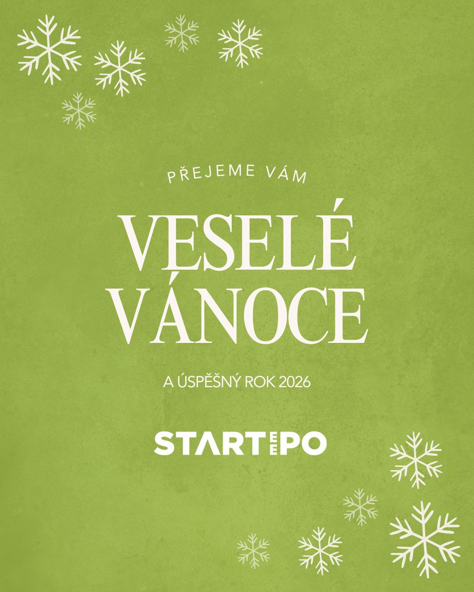 STARTEEPO Group přeje investorům, emitentům a obchodním partnerům klidné prožití vánočních svátků. Děkujeme za důvěru a spolupráci v uplynulém roce a přejeme mnoho úspěchů v roce 2026. 🎄✨