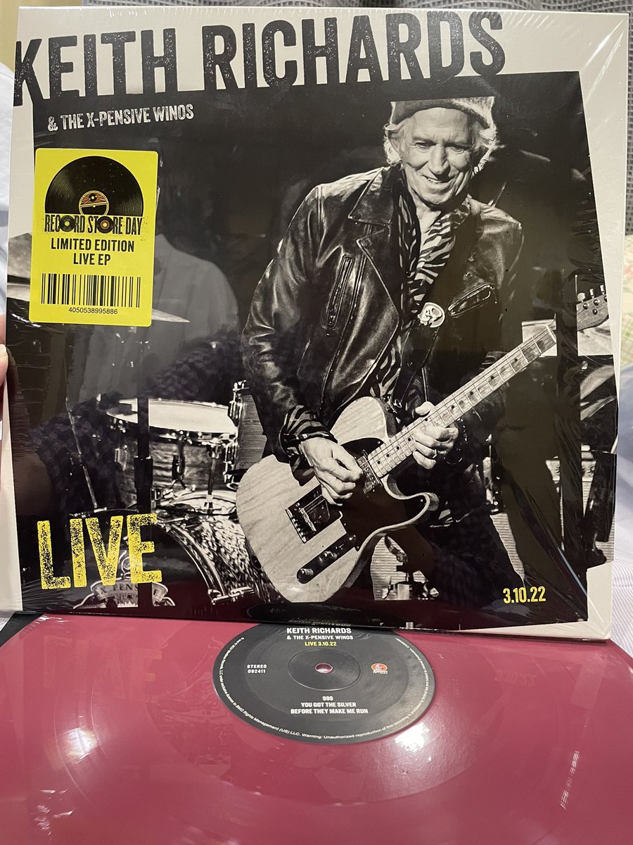 RSD 2025 限定盤 Keith Richards Live 3.10.22 RSD 2025 限定盤 Keith Richards Live 3.10.22
