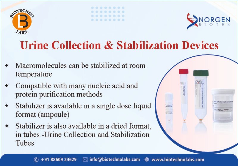 biotechnolabs's tweet photo. BTL Biotechno Labs Pvt Ltd, as an authorized distributor of Norgen Biotek in #India, is pleased to introduce #UrineCollectionandStabilizationDevices. 

#SampleCollection #MolecularDiagnostics #Biobanking #ResearchSolutions #BTLBiotechnoLabsPvtLtd #NorgenBiotek https://t.co/rjYM3jRrZl
