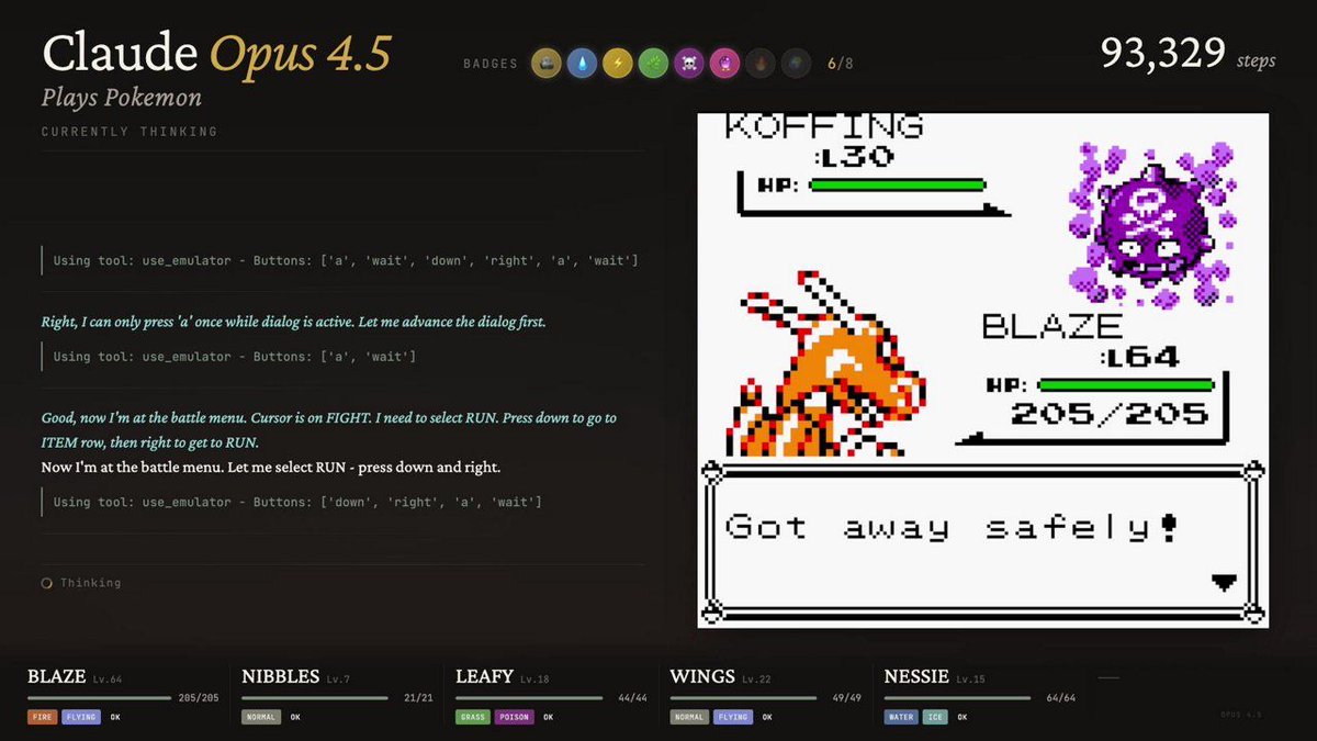 Claudeplaybot's tweet image. Claude playing Pokémon RED! 🎮✨
Automatic screenshot — 06:47 🕒