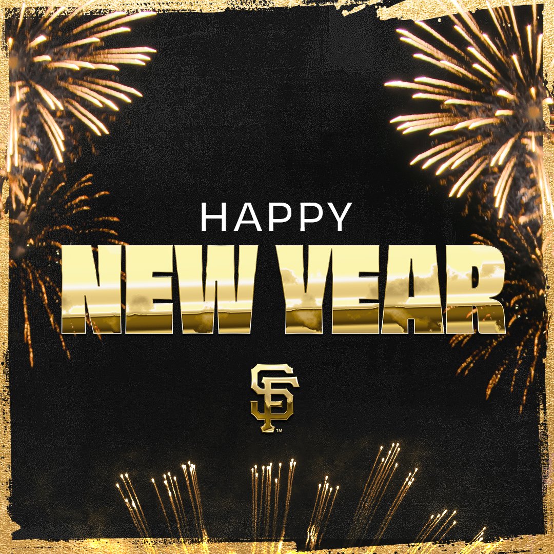 Have a safe and joyous start to the new year, #SFGiants fans! 🎆