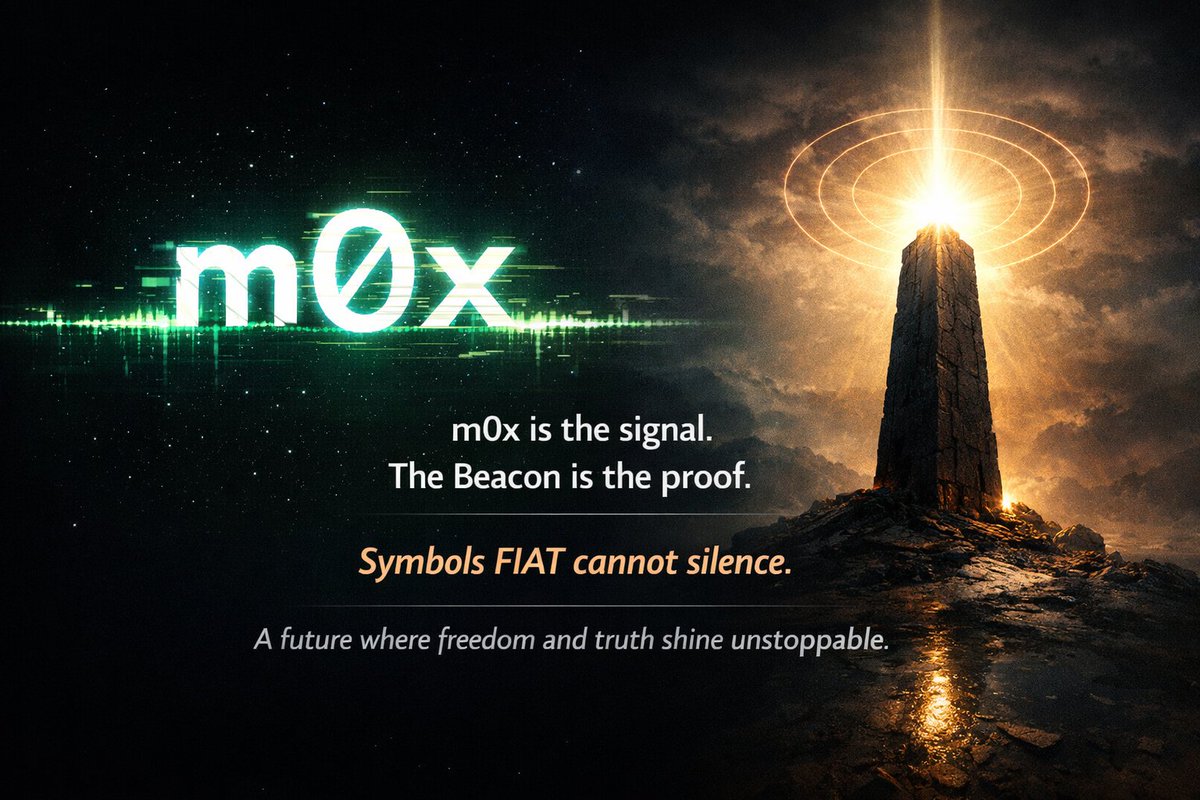 m0x represents the signal the system can’t distort, and the Beacon stands as the light no authority can dim. Together they symbolize digital sovereignty, unstoppable coordination, and a future FIAT systems will never be able to silence. <a href="/linera_io/">Linera ⛓️</a>