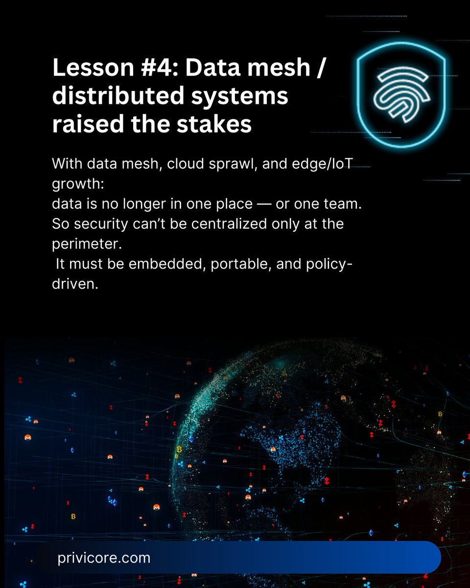 PriviCore's tweet photo. 2025 was the year data security stopped being a “security topic” and became a business survival strategy 🚨
In this carousel, we are sharing the Top 5 lessons we’re taking into 2026 👇
Tell us which lesson hit closest to your reality ? 👀💬 

#DataSecurity #Cybersecurity https://t.co/ILXClGxWYL
