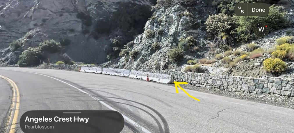 MisterSpace3's tweet image. I've seen the alleged video of Vince Zampella's crash.
The red ferrari seems to understeer out of the tunnel, to hit heads-on on a cement barrier's tail.
No matter if the video is of vince or someone else, that placement of the cement barrier is fully wrong imo.