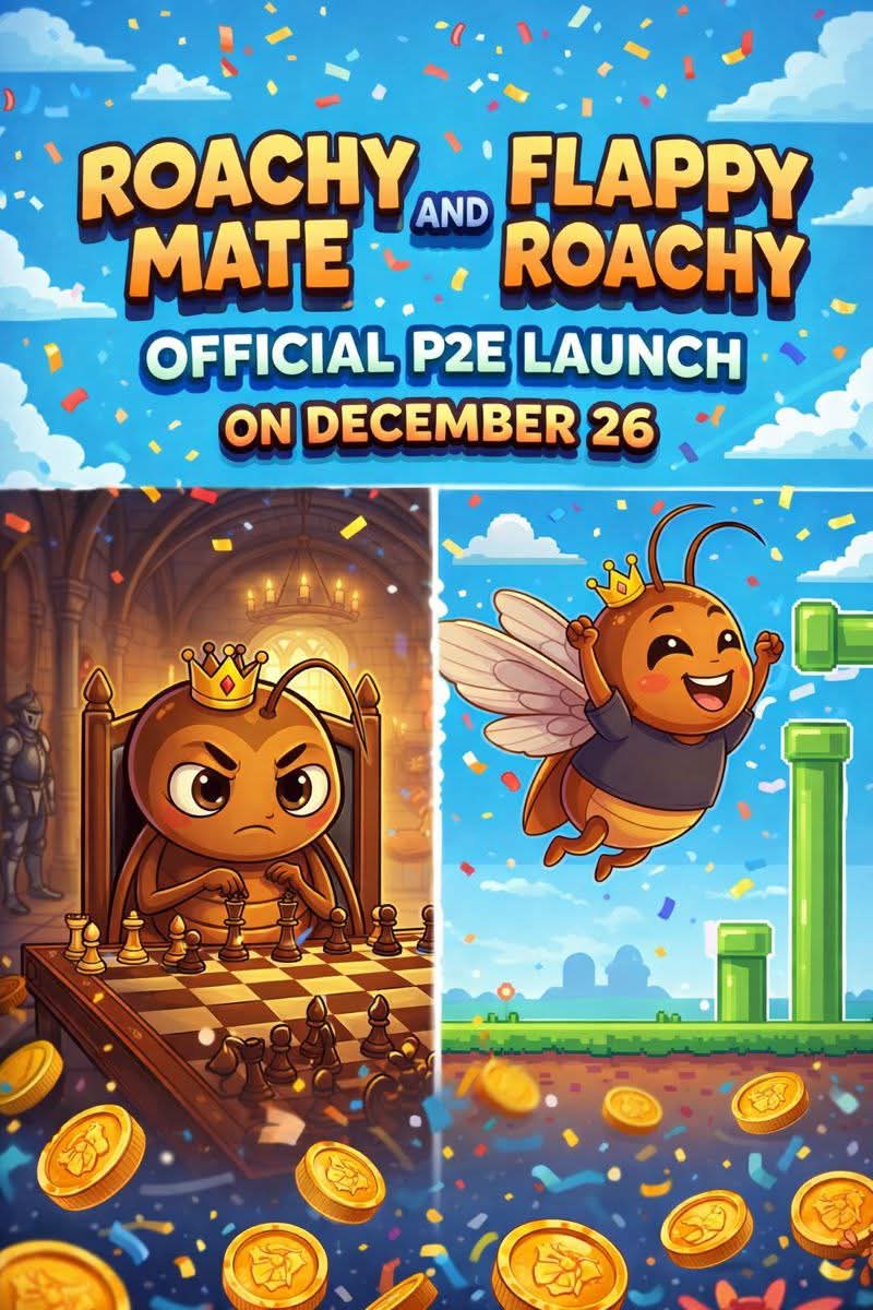 AlphaBdnsk's tweet photo. $ROACHY is evolving from a utility token into a full gaming ecosystem!
🎮 The Game: Launching soon!
📱 Mobile Beta: Coming to the Google Play Store &amp; Apple App Store shortly.
🖼️ NFT : Official launching before the end of December!

BJqV6DGuHY8U8KYpBGHVV74YMjJYHdYMPfb1g7dppump https://t.co/oUGWXbqOwZ