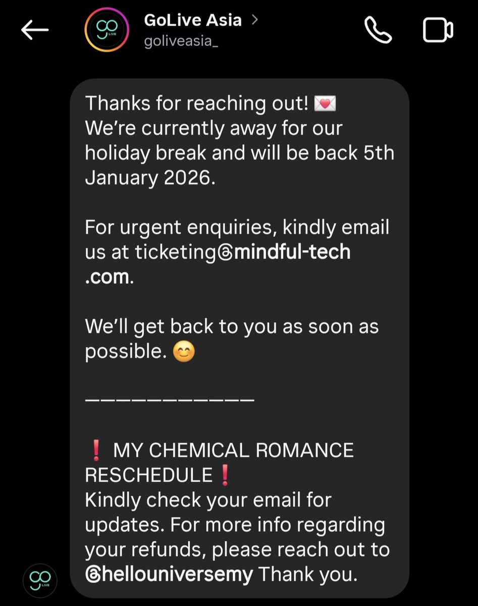 Pundek GoLive. Orang tengah kalut pening info tak masuk akal so nak inquire ko boleh sedap2 plak HOLIDAY BREAK. Dah la sampai next year plak tu. Nak lepas tangan la tu.
