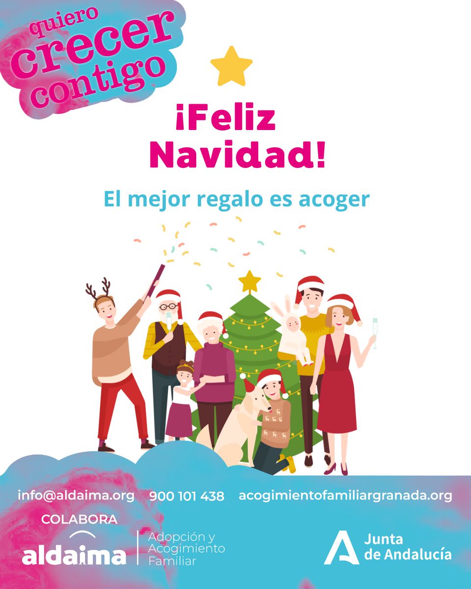🎁 Esta Navidad, tú puedes regalar algo que dura toda la vida: amor, cuidado y un hogar temporal para un menor.

Ser familia de acogida es más que un regalo: es una oportunidad de transformar vidas, de llenar de esperanza el año que viene. 🌟

#Aldaima #AcogimientoFamiliar