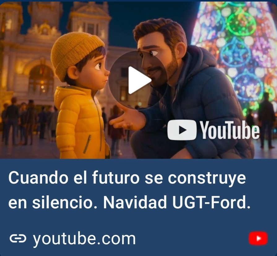 UgtFord's tweet photo. 🎬 No todo lo importante hace ruido.
🗣️Mientras algunos hablan, otros se preparan.
🗣️Mientras hay dudas, hay formación.
✅Esta Navidad va de futuro.
Y de cómo se construye, paso a paso.

▶️https://t.co/CfRiV5VI3J

🎄 #UGTFord #Trabajo #Futuro #Navidad2025 https://t.co/kC6qWtkrNb