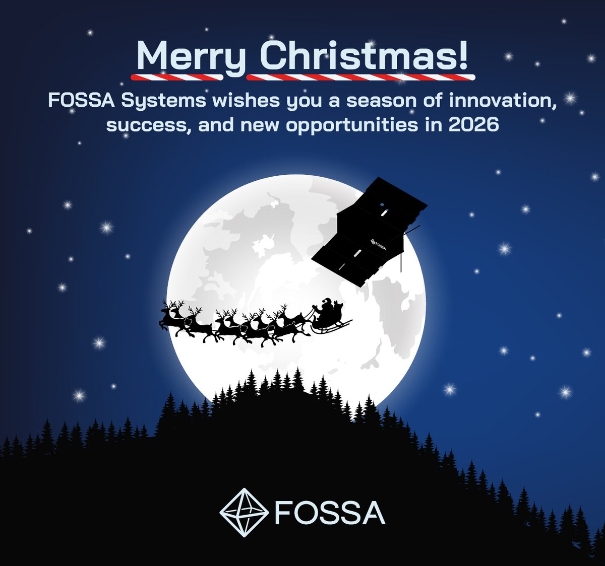 As 2025 comes to an end, we’re grateful for everyone who helped us move closer to a more connected world.

Here’s to a 2026 filled with innovation and new opportunities. Happy Holidays from FOSSA Systems! 🎄✨

Stay tuned to learn about the things coming your way this next year.