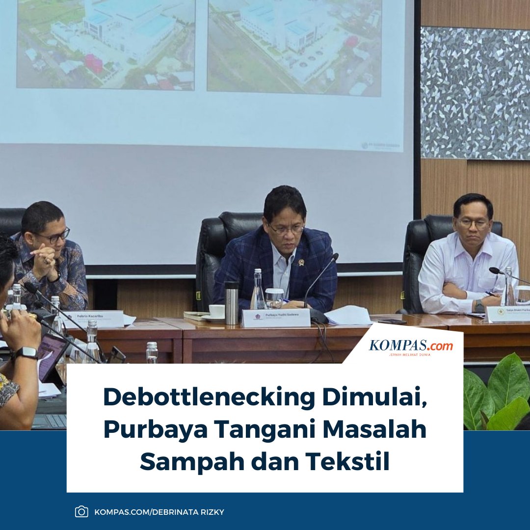 kompascom's tweet photo. Menteri Keuangan Purbaya Yudhi Sadewa memimpin rapat kerja perdana percepatan implementasi dan penyelesaian hambatan usaha atau debottlenecking.

Baca di sini: https://t.co/ml9IBovFhz

~TA #Purbaya #Debottlenecking https://t.co/klQpfHbbWR