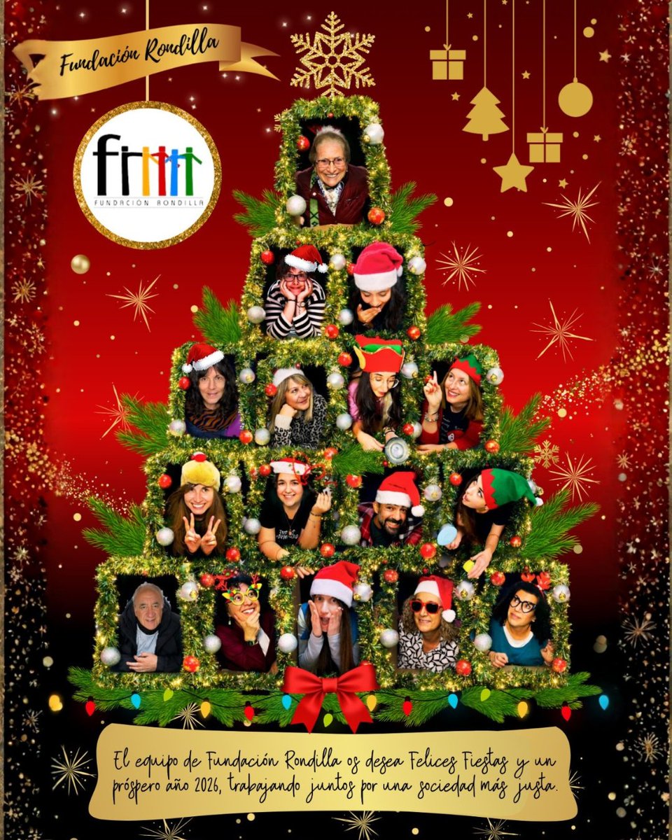 🎄✨ FELICES FIESTAS ✨🎄
Desde Fundación Rondilla queremos desearos una Navidad llena de ilusión y buenos momentos, y un Año Nuevo lleno de salud, esperanza y nuevos retos compartidos.
Gracias por formar parte de nuestro camino y por creer en una sociedad más justa❤️✨