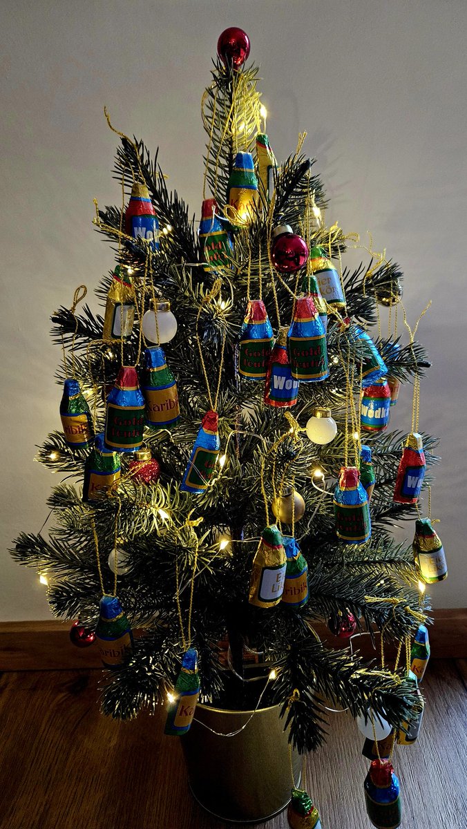 Aufputz is! 🎄🤩
Und wie in Österreich traditionell üblich, gibt's Süßigkeiten für die Kleinen am Weihnachtsbaum.