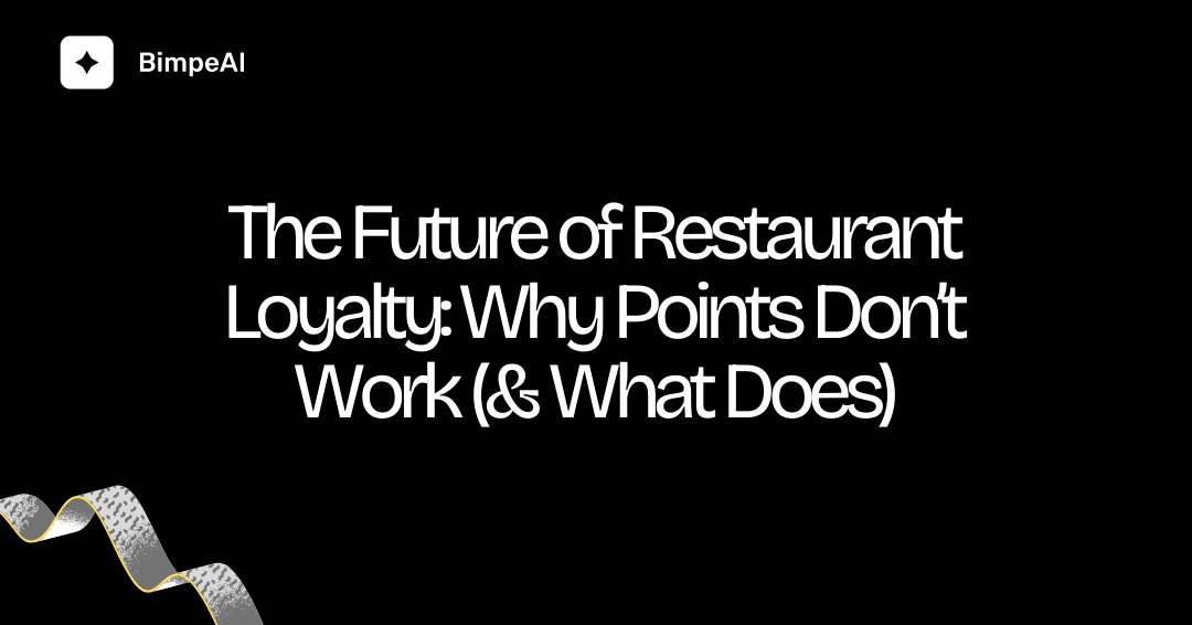 For years, restaurant loyalty has followed the same playbook:

earn points → redeem rewards → repeat.

But today, that model is breaking.

So what does work?

Read Thread 🧵

#AI #Restaurants #commerce #food
