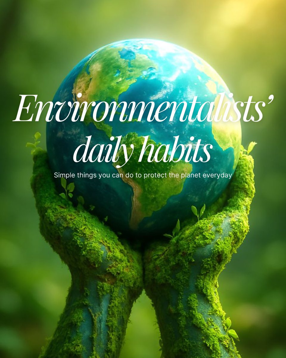 Greenunilorin's tweet image. We bring to you some of the easiest daily habits you can practice to contribute to environmental sustainability. It doesn’t have to be huge, every little act counts. 💚

#greenclubunilorin #sustainability #environment #unilorin