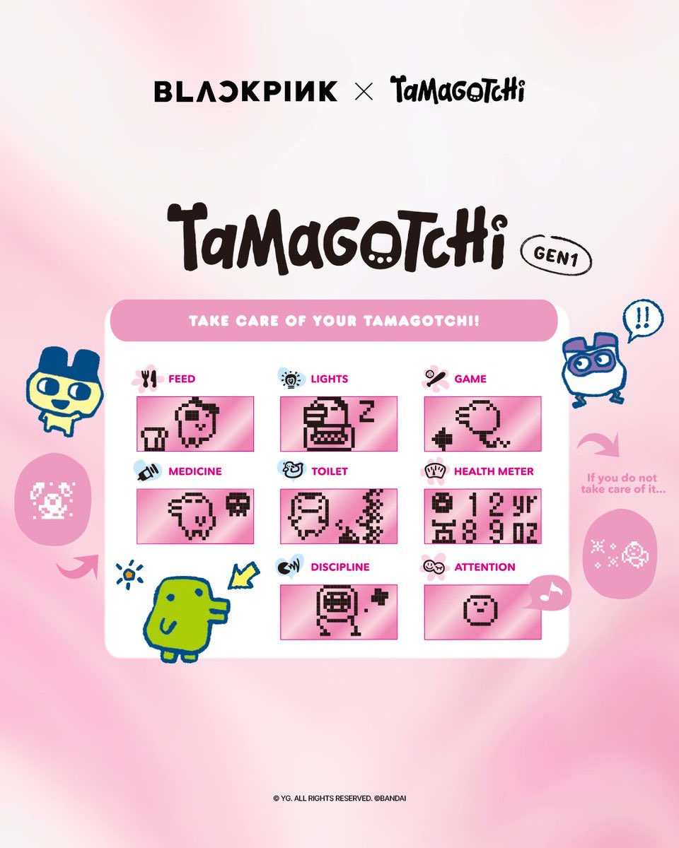 📣］BLACKPINK X TAMAGOTCHI ＼ ブルピンとたまごっちのコラボ