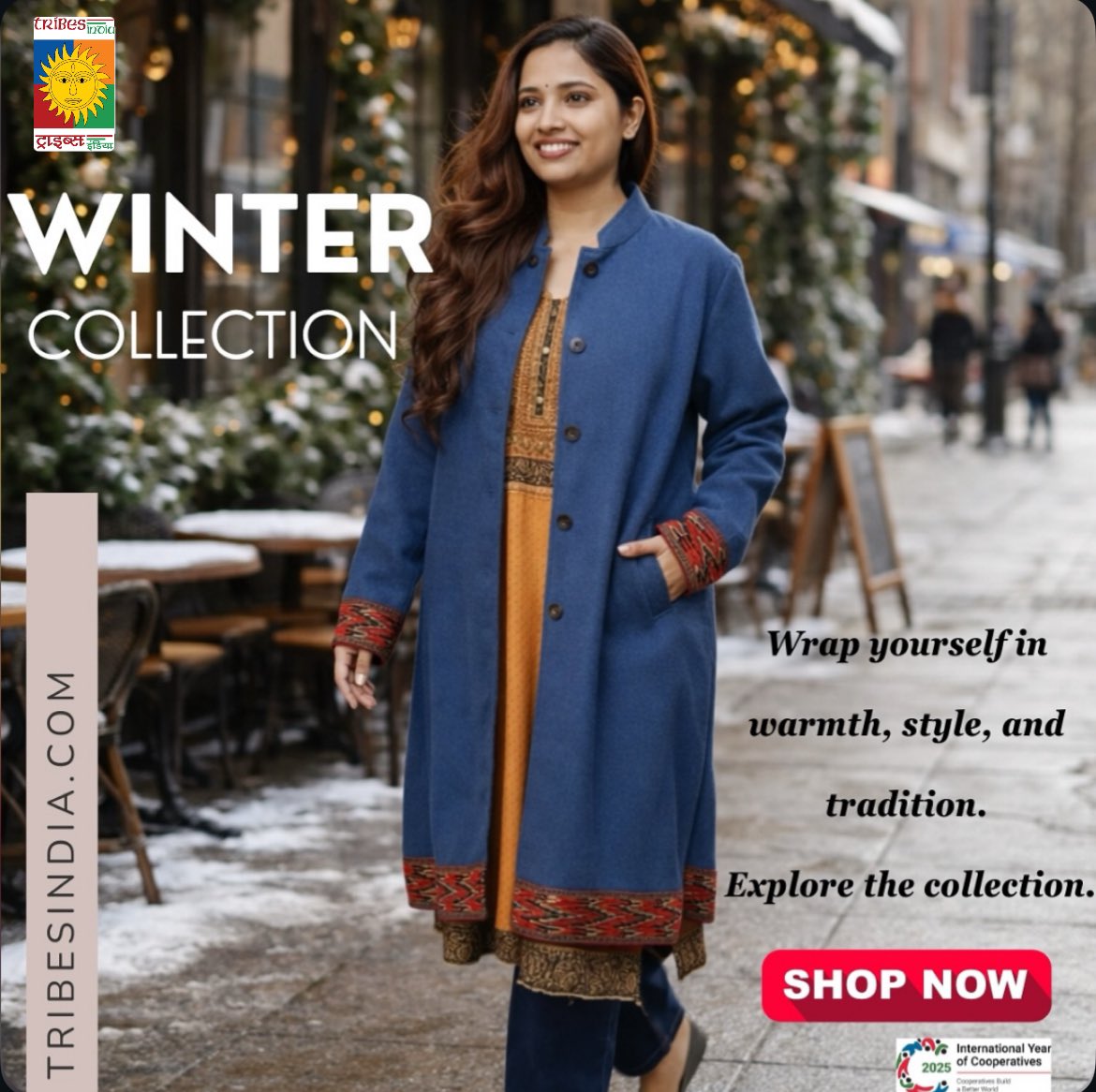 This season, give a gift that carries more than just a name—give a gift that carries a soul.
✨ Discover timeless craftsmanship at up to 40% OFF.
• 🗓️: 20th – 31st Dec 2025
• 🛒Shop now: tribesindia.com / bit.ly/48RF5c9
#vocal4local #buytribal 
<a href="/tribesindia/">TRIBES INDIA</a>