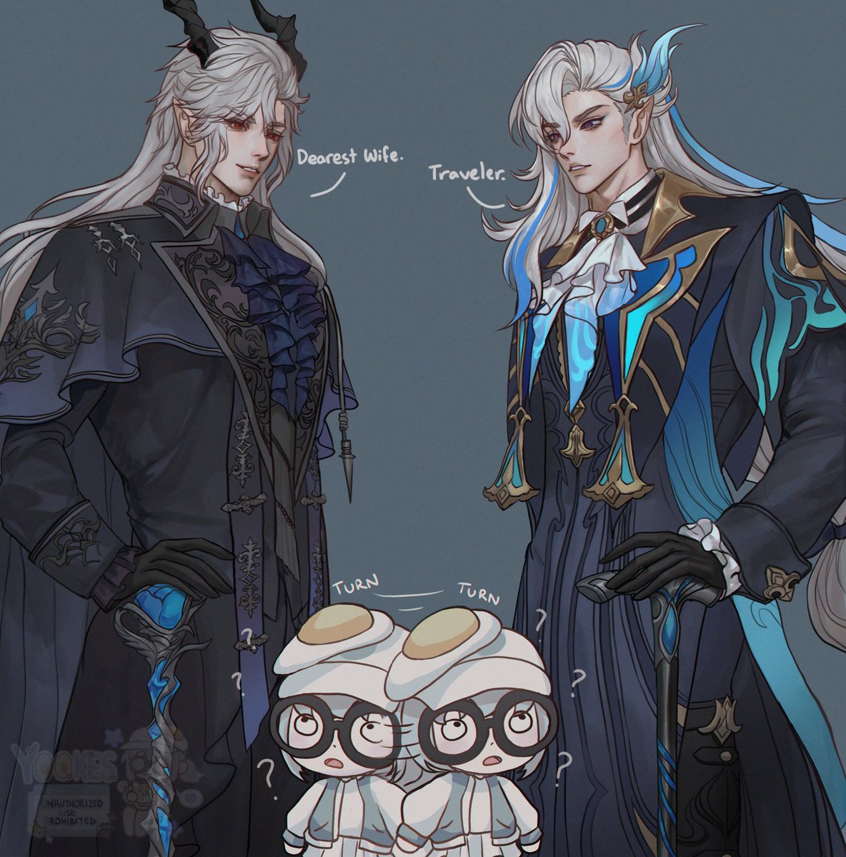 The two gacha games I'm currently playing atm... 
(and yes I'm still going through Fontaine 😩)

#LoveandDeepspace #GenshinImpact