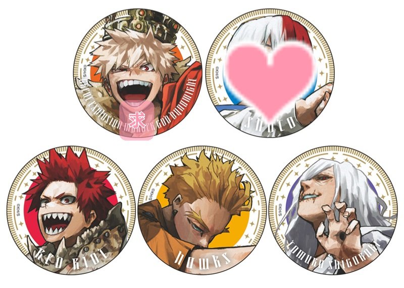 ホークス ヒロアカ グリッターカンバッジ 11個 IMG_9415-300x212.jpeg