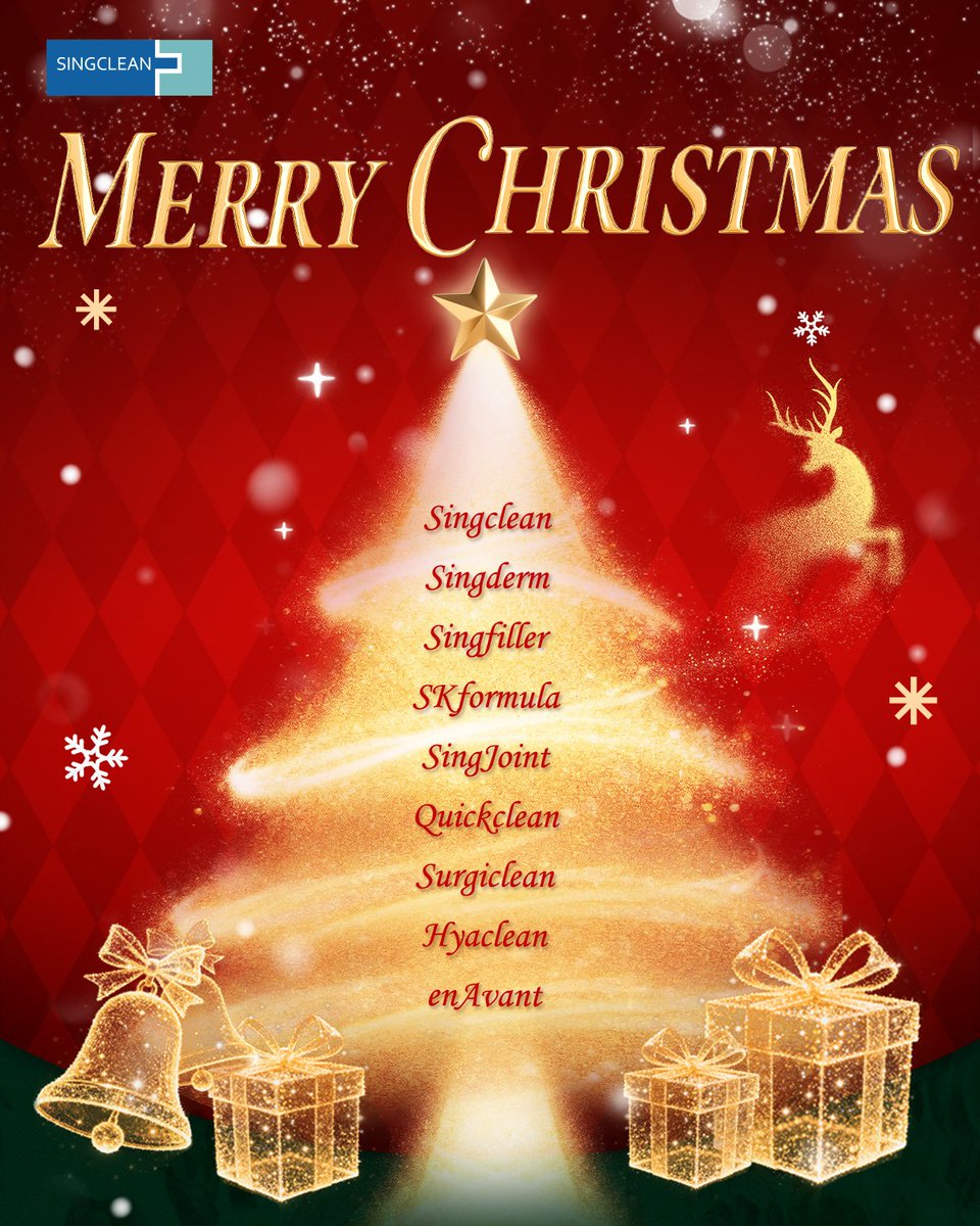 singclean's tweet image. 🎄✨ Season’s Greetings from Singclean Medical ✨🎄
Thank you to all our global partners 🌍🤝 for your trust and support in 2025.
Let’s achieve even more together in 2026 🚀

Merry Christmas 🎅🎁 &amp;amp; Happy New Year 🎉💫