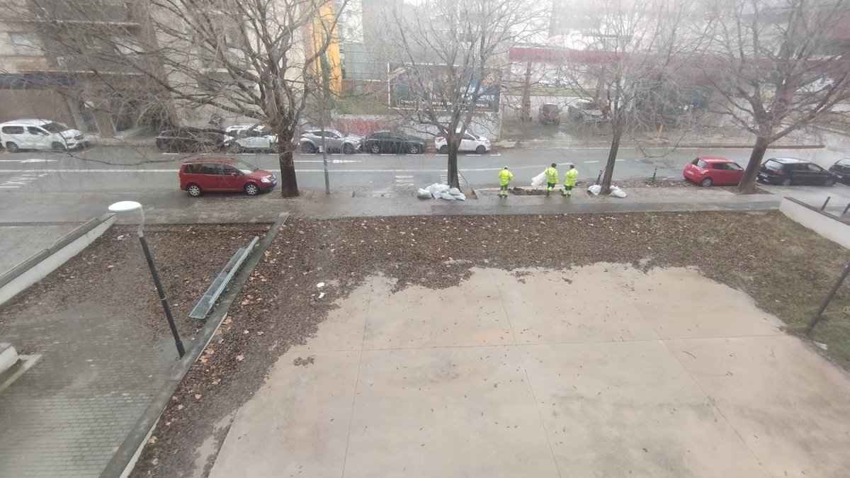 indignat_'s tweet photo. Tots els anys la mateixa història al c/ Del tren de Baix 55. Recullen les fulles de la vorera i deixen les de la plaça, ja sé que és zona privada d'ús públic, però els arbres són de l'ajuntament. Potser sí el Sr @jordi_ballart visqués aquí ho netejarien. Vergonyós.
 @ajterrassa https://t.co/vsNDhfytZT