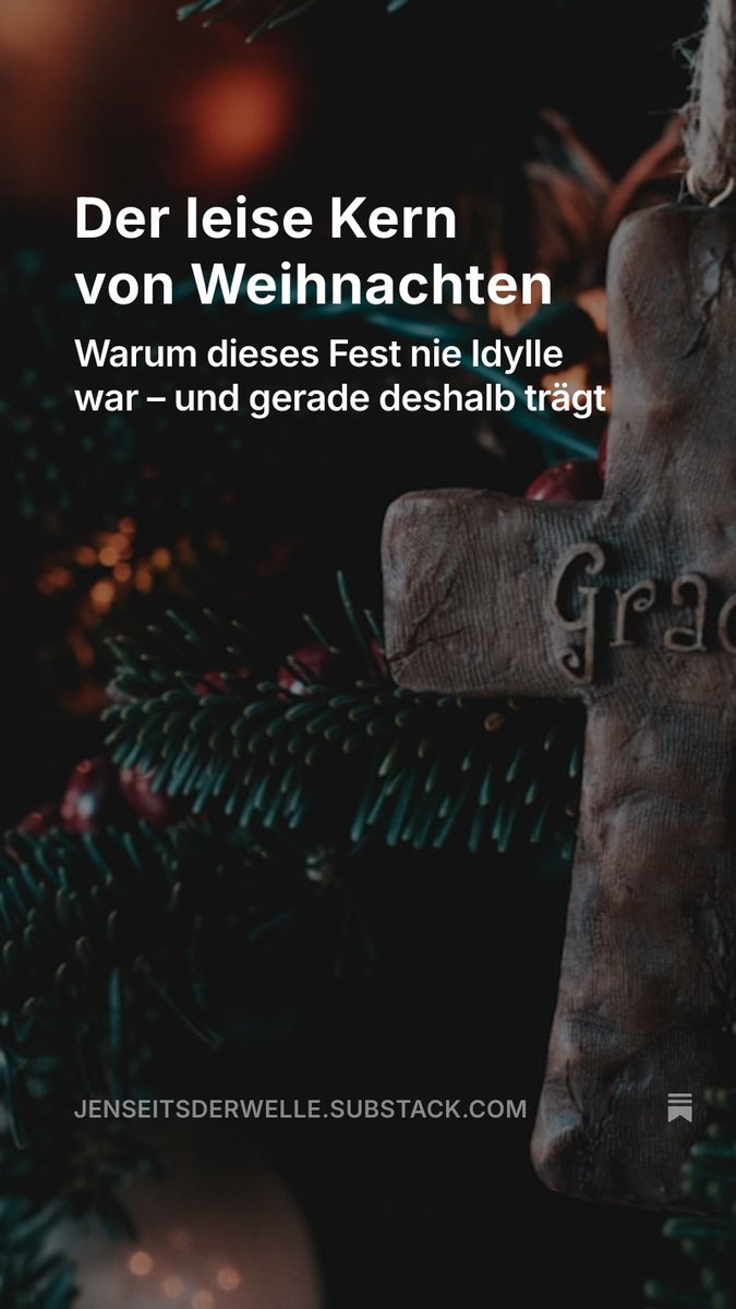 Vielleicht ist nicht das Fest verloren gegangen,
sondern sein Takt.

jenseitsderwelle.substack.com/p/der-leise-ke…