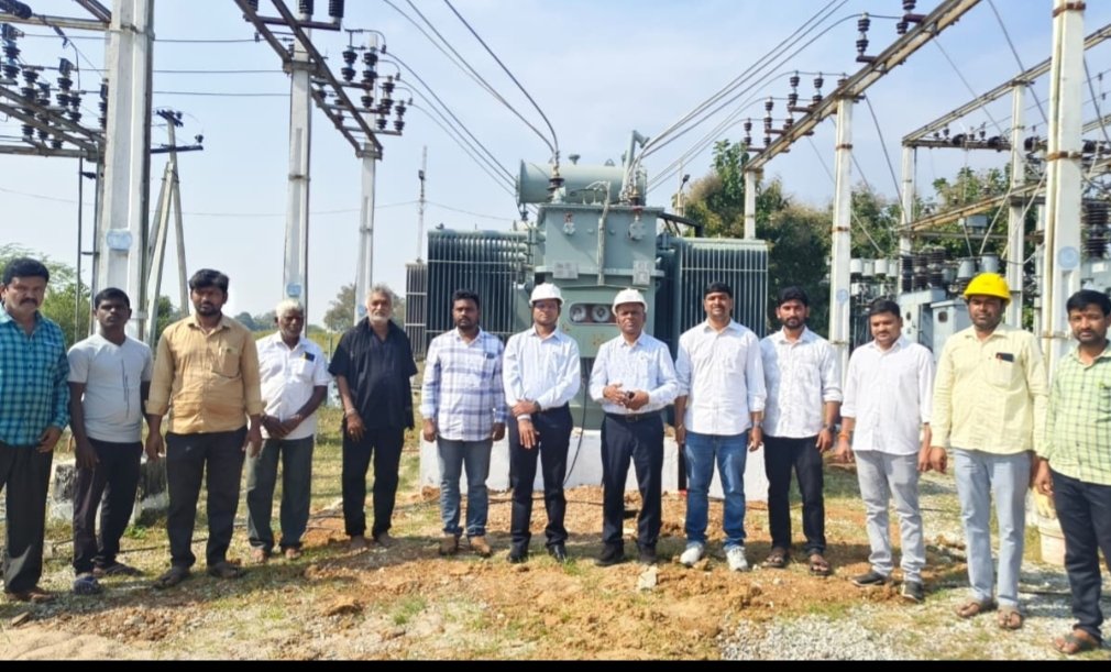 TG_NPDCL's tweet photo. ⚡ #TGNPDCL | Jangoan #DevelopmentActivities Update ⚡
As part of developmental activities,
✅ New additional 5 MVA PTR successfully charged today at 33/11 kV Substation, Ramavaram
📍 Operation Section: Kodakandla
📍 Division: Ghanpur
This enhancement will strengthen the network and ensure reliable & quality power supply to consumers. 💡🔌
#PowerInfrastructure #ReliablePower #