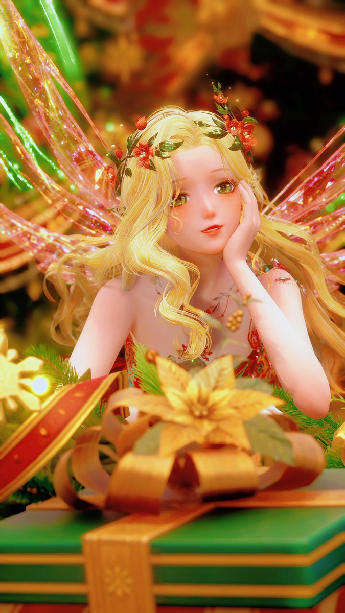 Lexiigames's tweet image. Christmas present wrapping fairy 🧚‍♀️