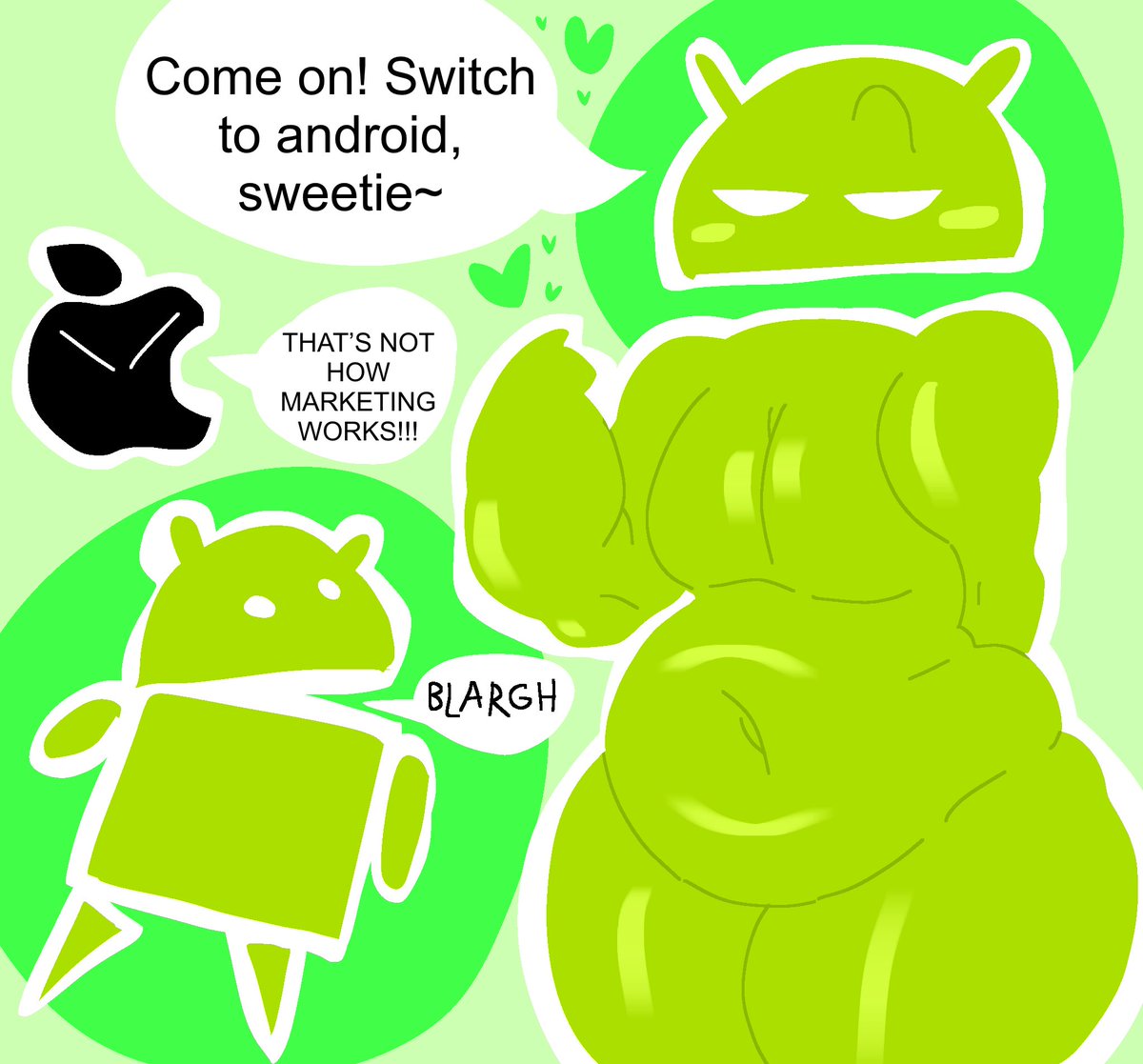 funki_creature's tweet image. The fat android robot 👀👀 #bugdroid
