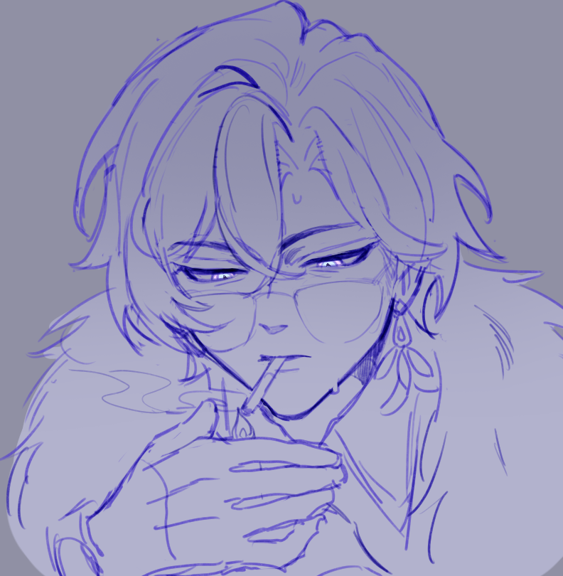 i wanted to draw him really expressive ...