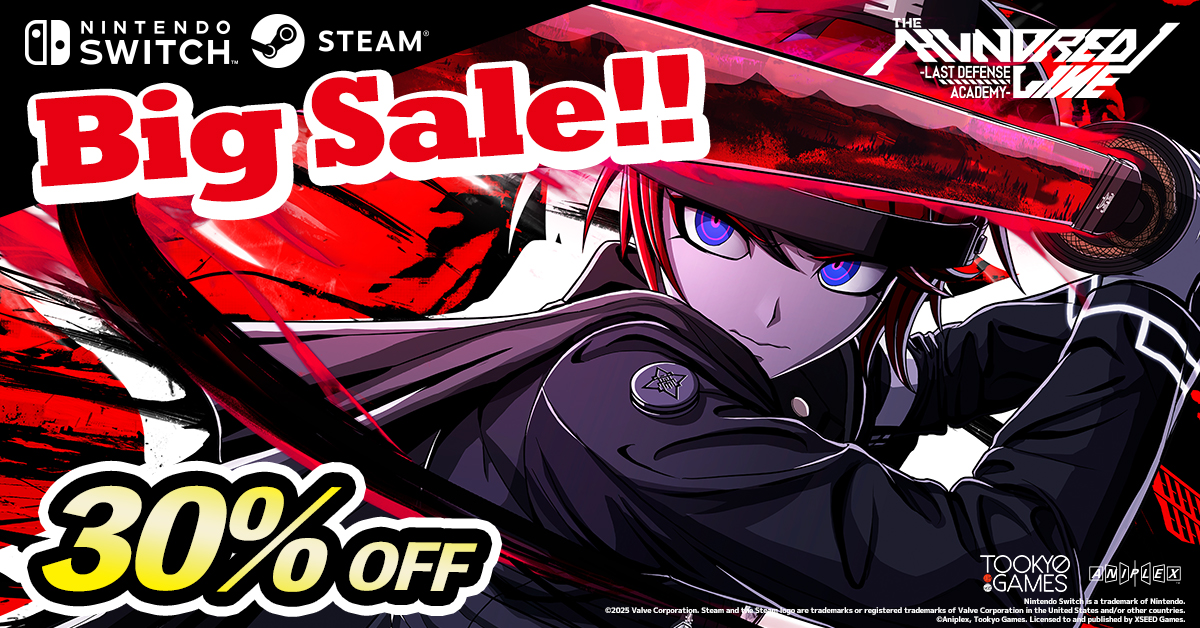 hundred_line_EN's tweet photo. The Hundred Line -Last Defense Academy- is currently available at a limited-time 30% discount on both Nintendo Switch and Steam.

Embark on a 100‑day journey of 'extremes' and 'despair'!

▼ Nintendo Switch  
https://t.co/KGmWZmXn6Q

▼ Steam  
https://t.co/cZqLBWbltP https://t.co/Szb9U3hrXN