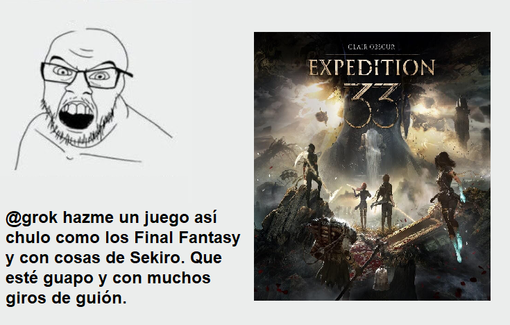 🤖 Así es como piensan algunos que usaron IA para hacer  #Expedition33... Y no es coña. Está pasando.