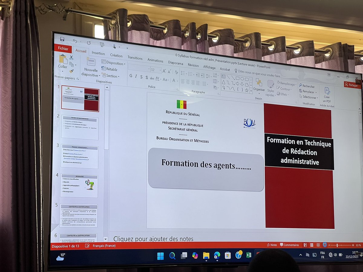 acbep2022's tweet photo. Ce lundi 22 décembre 2025 s’est tenue la première journée de la session de formation des agents de l’Agence de Construction des Bâtiments et Édifices Publics (ACBEP), dédiée à la rédaction administrative. https://t.co/cW2RMYFCy0