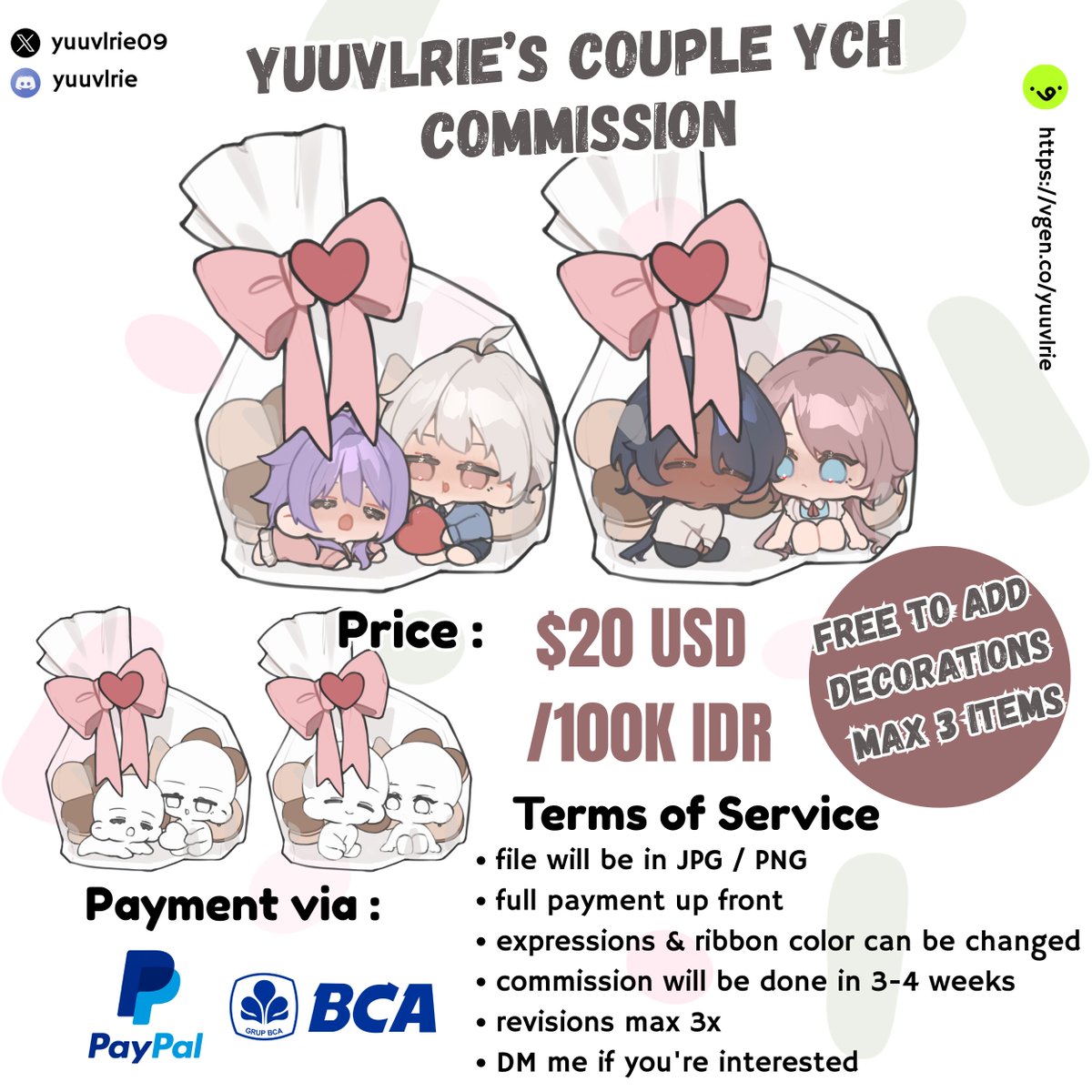 yuう• VGen commission open tweet media