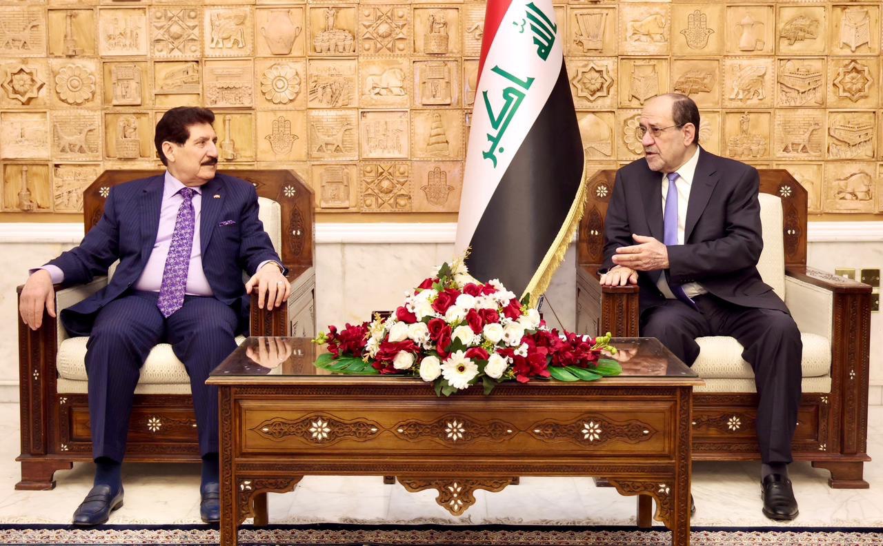 بالصور.. رئيس ائتلاف دولة القانون نوري المالكي يستقبل وفد الحزب الديمقراطي الكوردستاني برئاسة فاضل ميراني وتطرقا "بشكل مفصل إلى الآليات الممكنة والعملية لتشكيل الرئاسات الثلاث وفق الاستحقاقات الدستورية" 