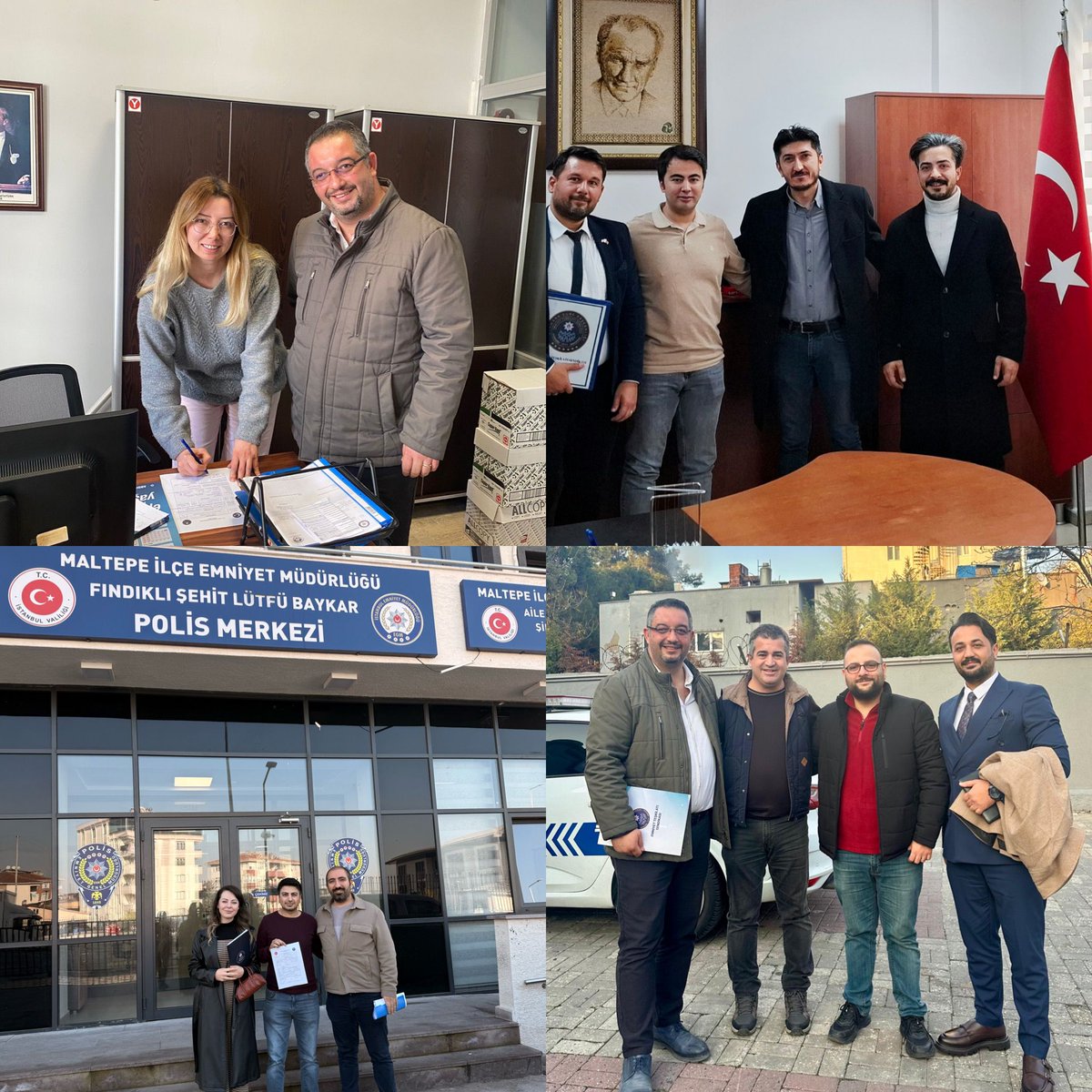 EmniyetTS's tweet photo. Emniyet Teşkilatı Sendikası Marmara Şube Başkanlığımız İstanbul’da Saha Çalışmaları Gerçekleştirdi

Emniyet Teşkilatı Sendikası Marmara Şube Başkanlığımız, üyelik ziyaretleri, yeni üyelik kazanımları, taleplerini yerinde dinlemek ve dayanışmayı güçlendirmek amacıyla İstanbul’da kapsamlı bir saha çalışması gerçekleştirdi.

Marmara Şube Başkanlığımız koordinesinde, tam kadro katılımla yürütülen ziyaretler kapsamında; Küçükçekmece Merkez Polis Merkezi Amirliği, Sefaköy Polis Merkezi Amirliği, Halkalı Şehit Ahmet Zehir Polis Merkezi Amirliği, Kanarya Polis Merkezi Amirliği, Fındıklı Şehit Lütfü Baykar Polis Merkezi Amirliği, Maltepe Cumhuriyet Polis Merkezi Amirliği, Beylikdüzü Çocuk Büro Amirliği, Beylikdüzü Polis Merkezi Amirliği, Beylikdüzü İlçe Emniyet Müdürlüğü (Ana Yerleşkesi) ve Tahtakale Şehit Abdulkadir Sırma Polis Merkezi Amirliği ziyaret edildi.

Yapılan ziyaretlerde, üyelerimiz ve meslektaşlarımız; sendikamızın aile bütünlüğü anlayışına, samimi ve kapsayıcı yapısına duyulan memnuniyeti sıkça dile getirdi. Her temas noktasında; yalnızca talepleri dinleyen değil, aynı zamanda değer veren, sahiplenen ve dayanışmayı büyüten bir sendikal duruşun sahada güçlü bir karşılık bulduğu gözlemlendi. Bu anlamlı buluşmaların bir neticesi olarak, ailemize katılan 7 yeni üyemizle birlikte birliğimiz daha da perçinlendi.