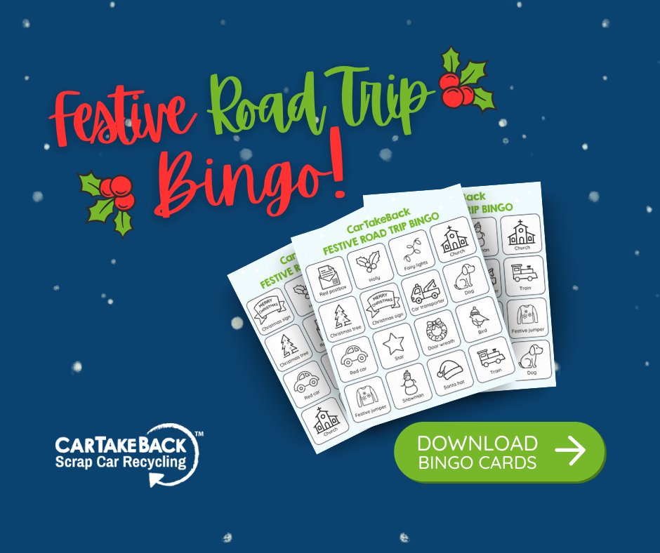 CarTakeBackIE's tweet image. Facing a long drive over the festive season? 🚗🎄 Don't forget our #FreeDownload of Festive #RoadTrip #Bingo to entertain the kids... cartakeback.ie/blog/just-for-… (scroll down to 'Are we nearly there yet?' 😅)