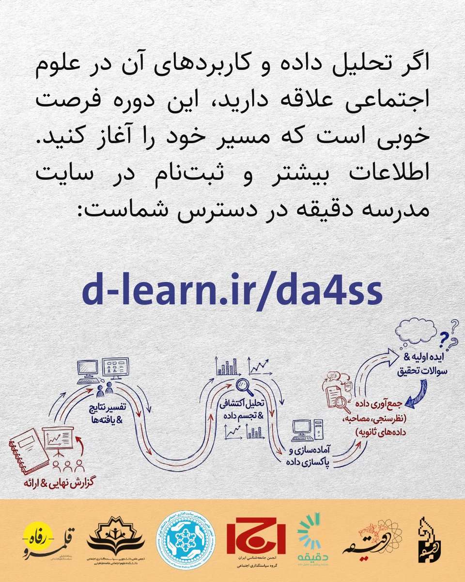 مدرسه پردازش و تحلیل داده دقیقه tweet media