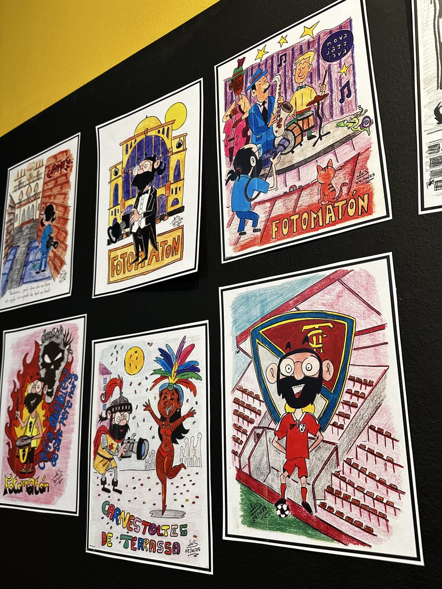 #TERRASSITES! 😍👋 La NOVA EXPOSICIÓ del Cafè-Bar dels <a href="/aa_jjmm/">AmicsdelesArts_JM</a> compta amb aquesta il·lustració tan #terrassista!

✏️🗒️ Pertany al ‘𝗙𝗢𝗧𝗢𝗠𝗔𝗧Ó𝗡’ del fotògraf egarenc JAUME OLIVET i la podeu visitar al carrer del Teatre, 2️⃣ fins el 7️⃣ de gener! 

Aproveu-vos-hi! ☕