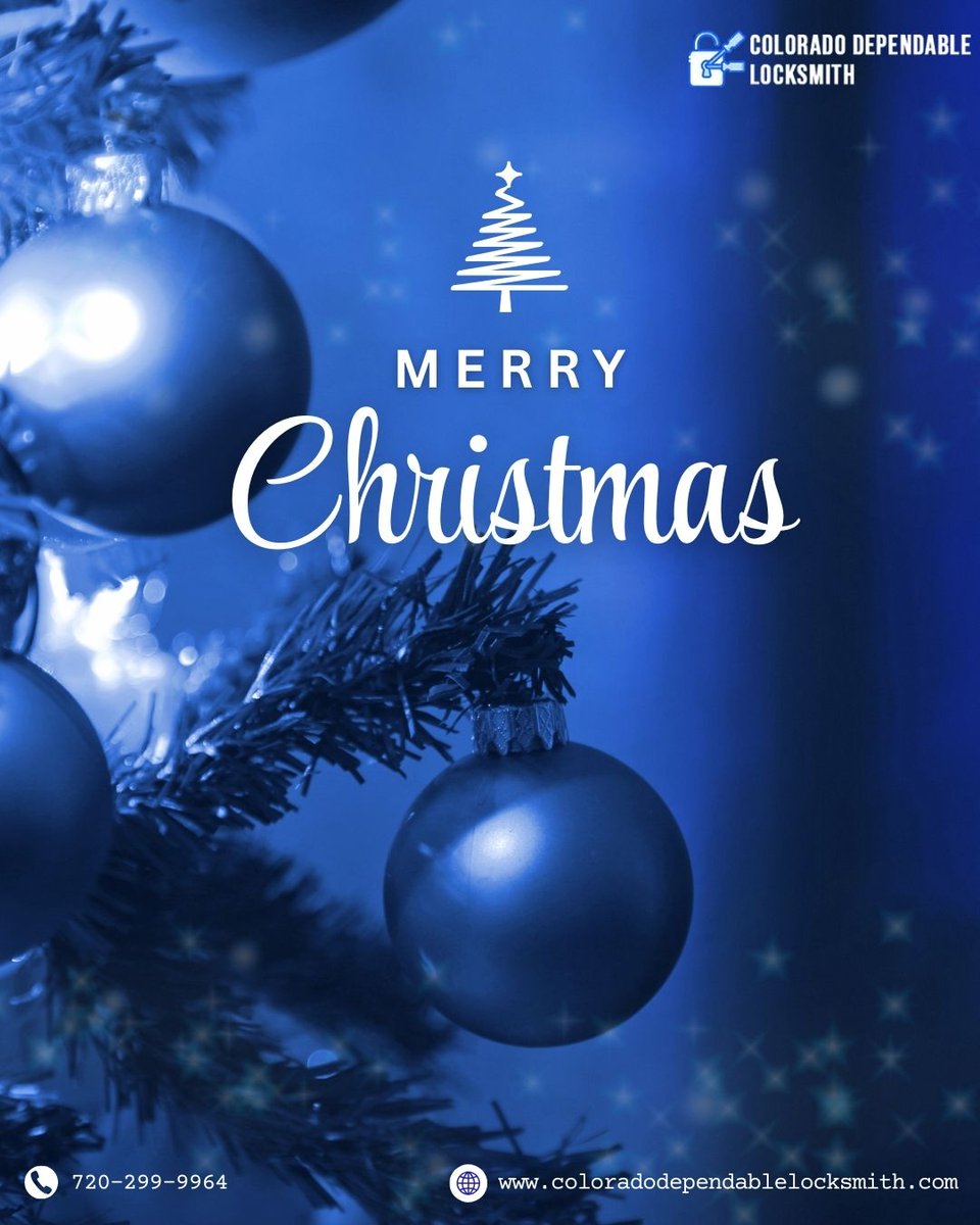 CD_locksmith's tweet image. Wishing you and your family a Merry Christmas filled with peace, joy, and all the wonders of the holidays! 🎅 Warmest holiday greetings from Colorado Dependable Locksmith!

#MerryChristmas #Christmas2025 #Xmas #HolidaySeason   #ChristmasVibes  #coloradodependablelocksmith