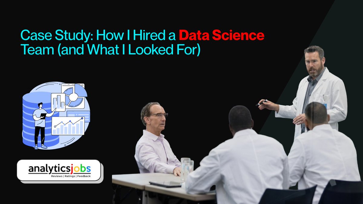 analyticjob's tweet image. 🚀 New Case Study Published: Building a High-Impact Data Science Team

🔗 Read here:
tumblr.com/coursereviewss…

#DataScience #analyticsjobs #digicromeacademy