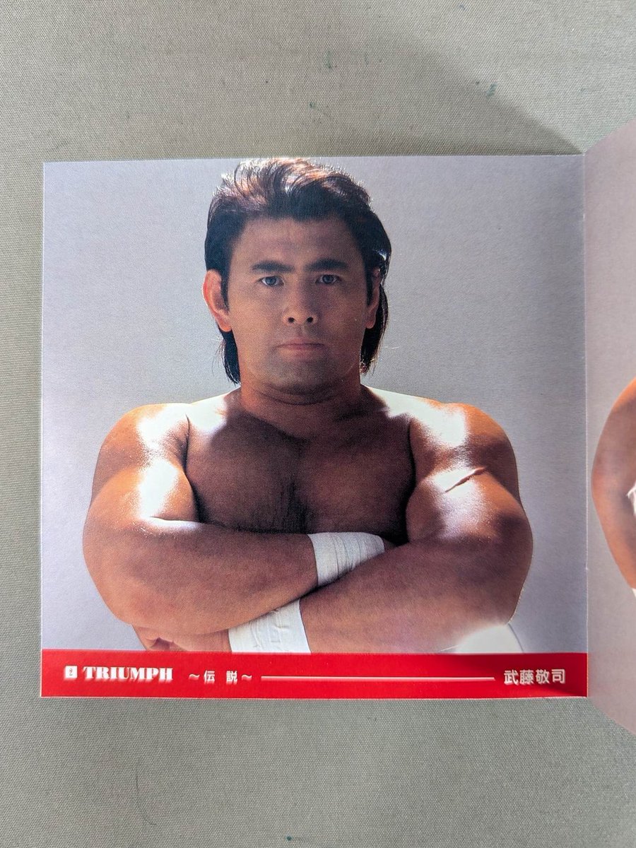 4705 バンダイ 2002年 新日本プロレス 武藤敬司 直筆サインカード 新