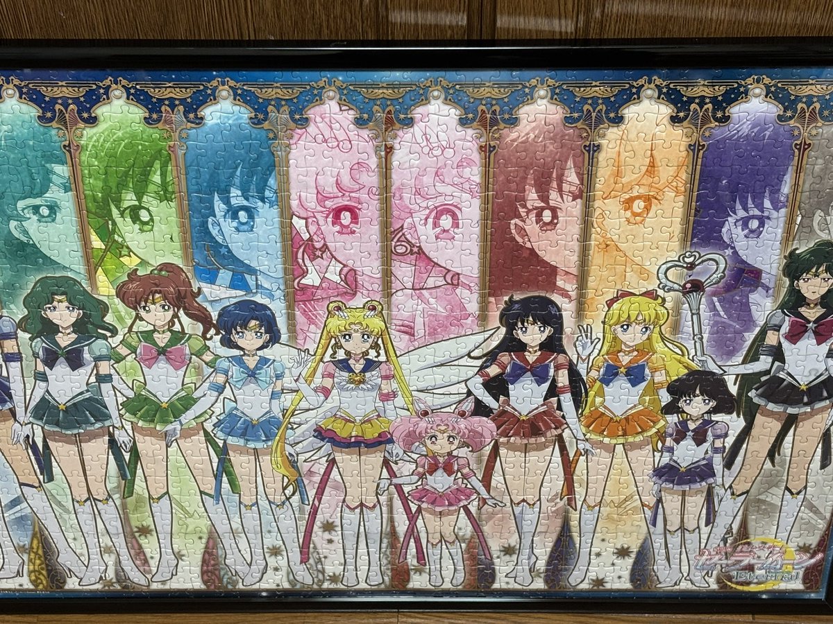 ジグソーパズル1000ピース完成しました！ 額縁をつけて飾ります