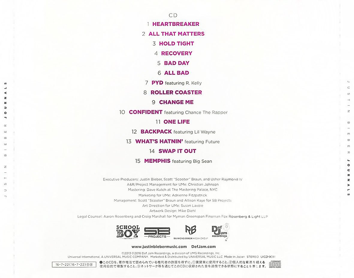 ICÔNICO! Há 12 anos, Justin Bieber lançava o álbum "Journals".